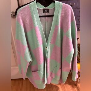 LALA ORIGINAL: Love You Oversized Checkerboard XL in pastels. First owner.